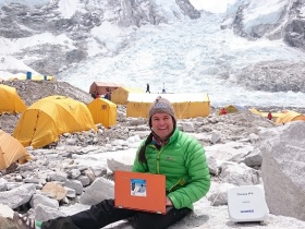 Backed up by NBS Communications, alpinist Atanas Skatov becomes the first vegan on Mount Lhotse (8516m)
