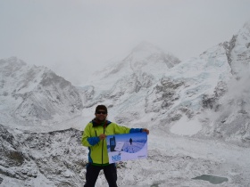 Backed up by NBS Communications, alpinist Atanas Skatov becomes the first vegan on Mount Lhotse (8516m)