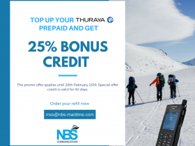 Top up your Thuraya Prepaid SIM and get 25% bonus credit